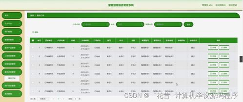 基于Java的家庭整理服务管理系统设计与实现